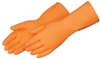 Gloves Orange Latex Heavyweight