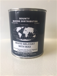 Gel Coat w/wax Quart, White