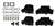 Mercruiser Manifold Kit 3" Risers (V6,V8 SB,V8 BB)