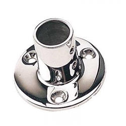 Sea Dog 280901-1 Round Base Rail Fitting Stainless Steel 1" 90° 