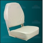 Seat, White High Back Econo Fold