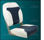 Seat, Econo High Bck, Wht/Blu