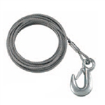Winch Cable w/Hook 3/16X25FT